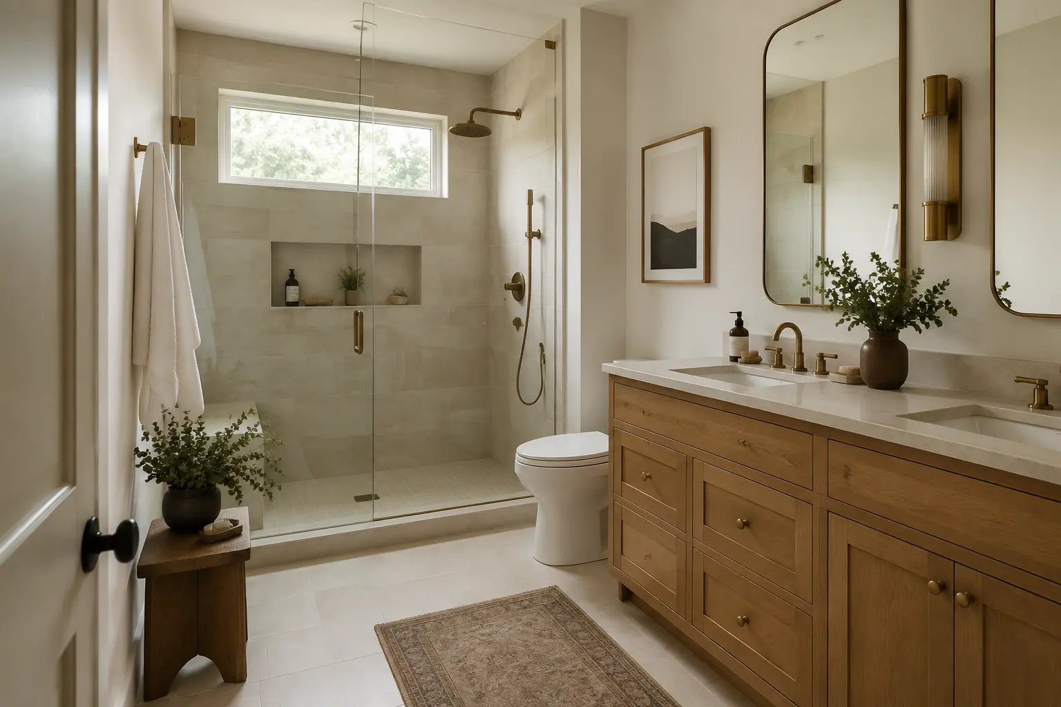Modern bathroom remodel