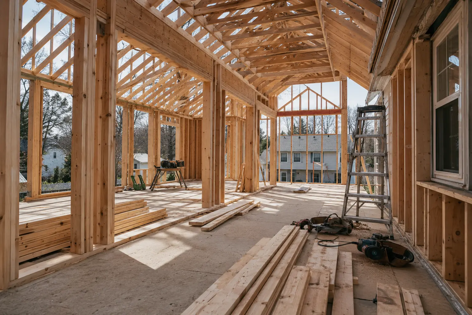 Residential construction framing